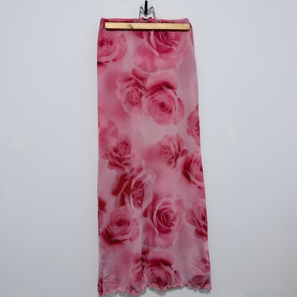 Urban Outfitter Floral Pink Maxi Skirt - Picture 3 of 3